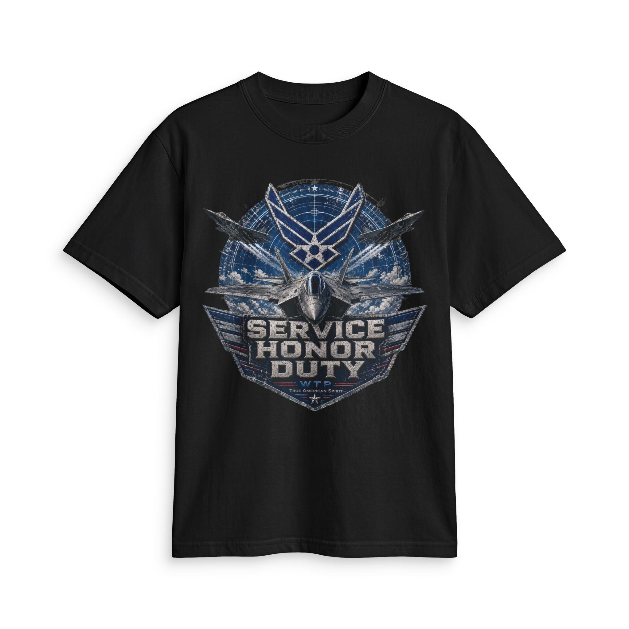 Service Honor Duty Air Force Emblem tee