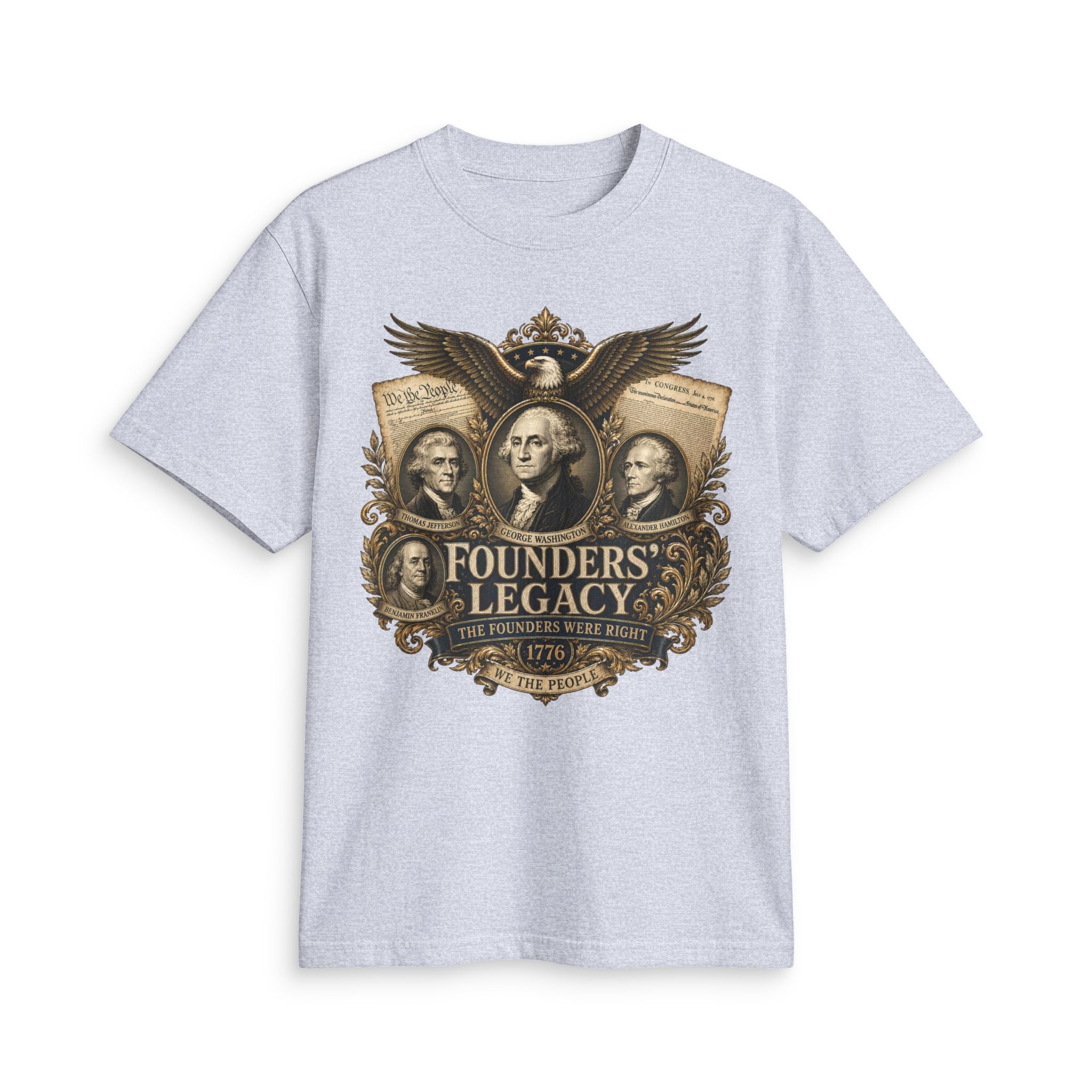 Founders' Legacy T-Shirt — Patriotic Founding Fathers