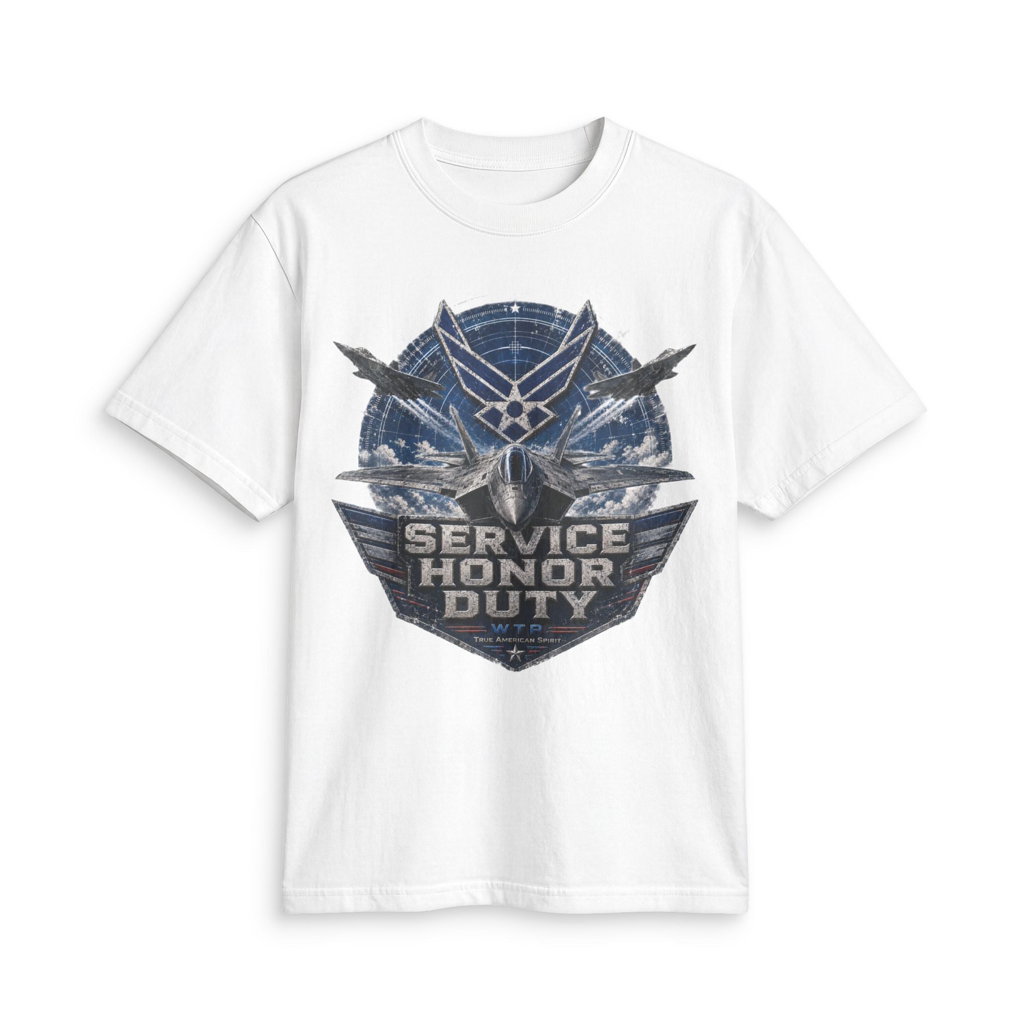 Service Honor Duty Air Force Emblem tee