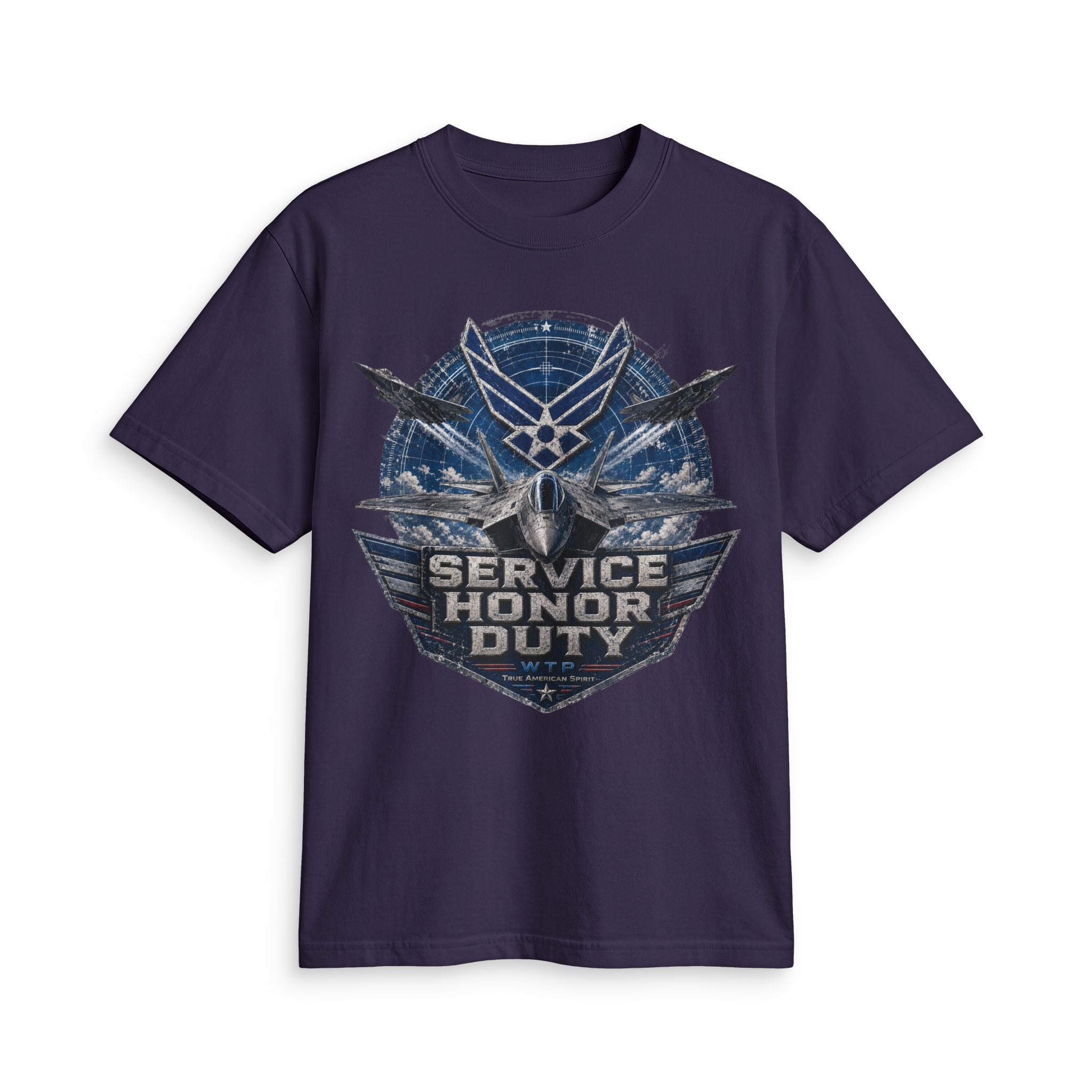 Service Honor Duty Air Force Emblem tee