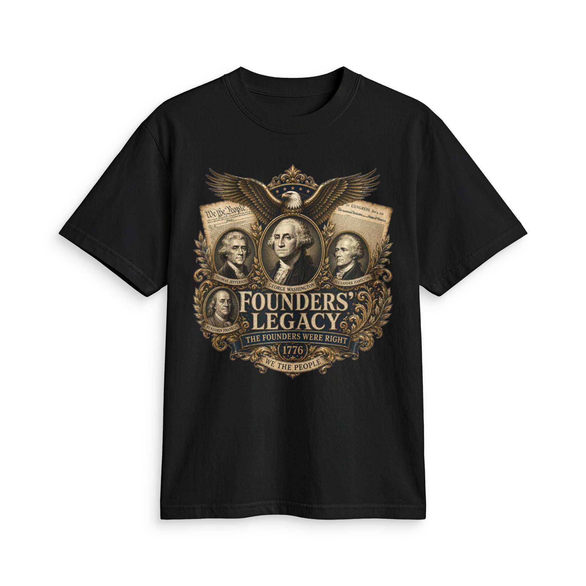 Founders' Legacy T-Shirt — Patriotic Founding Fathers