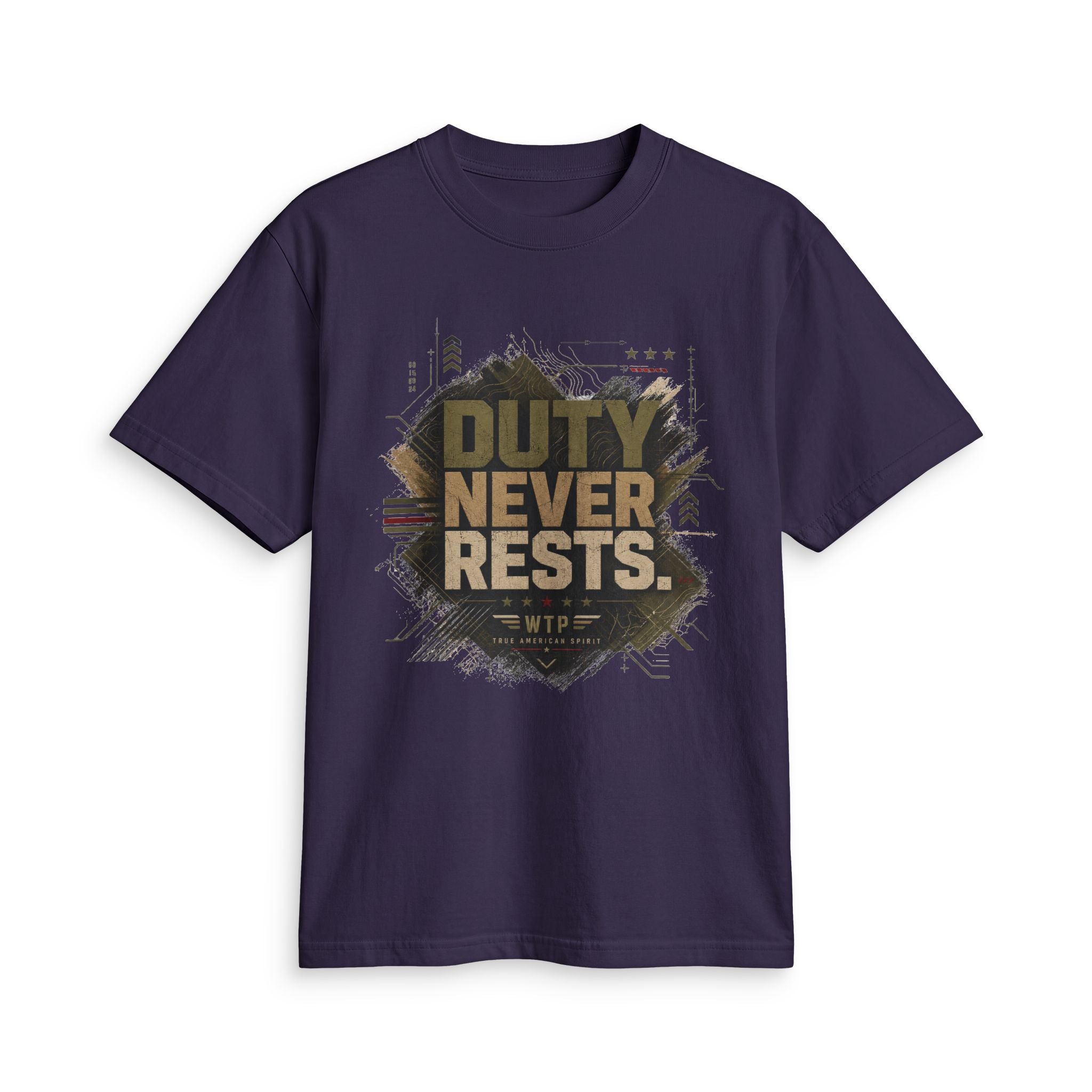 Duty Never Rests — Military Inspired Tee