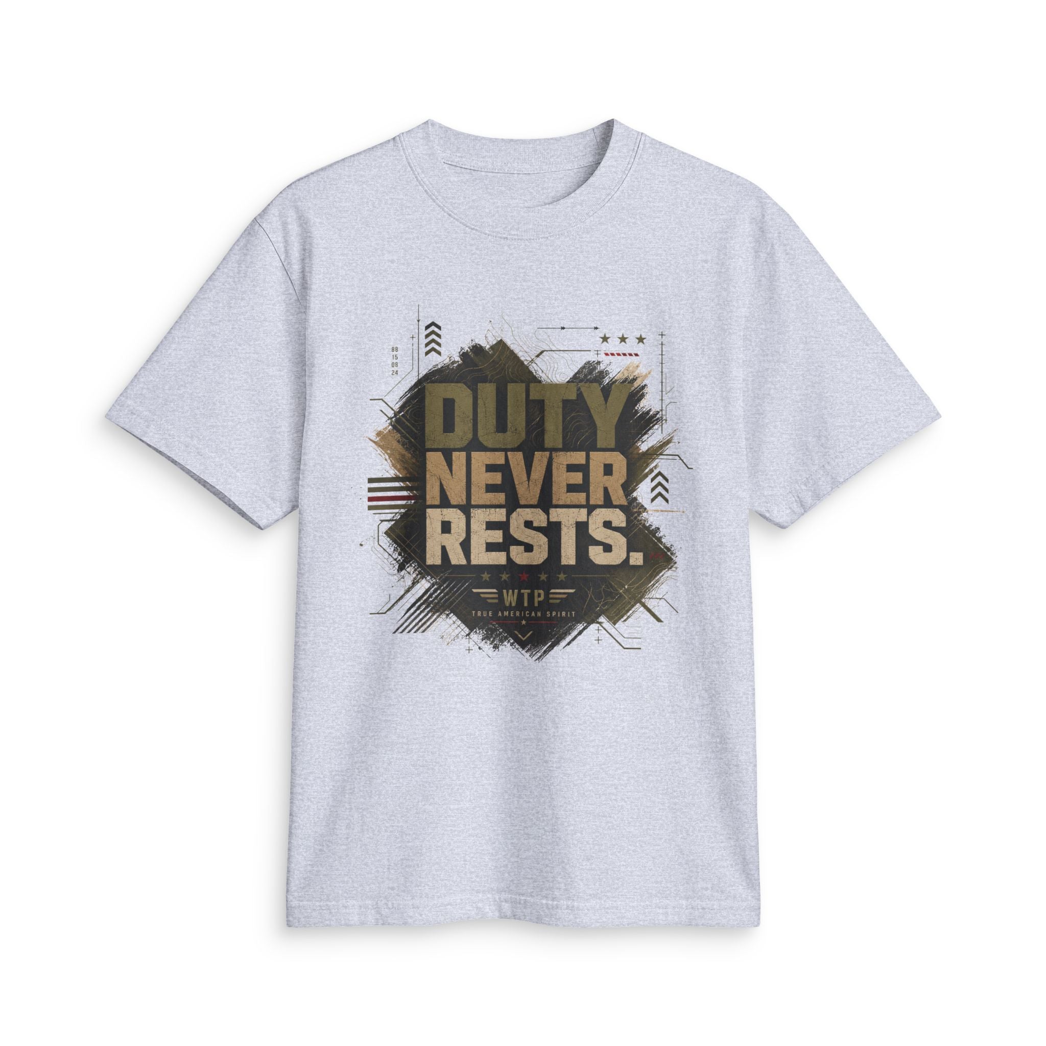 Duty Never Rests — Military Inspired Tee