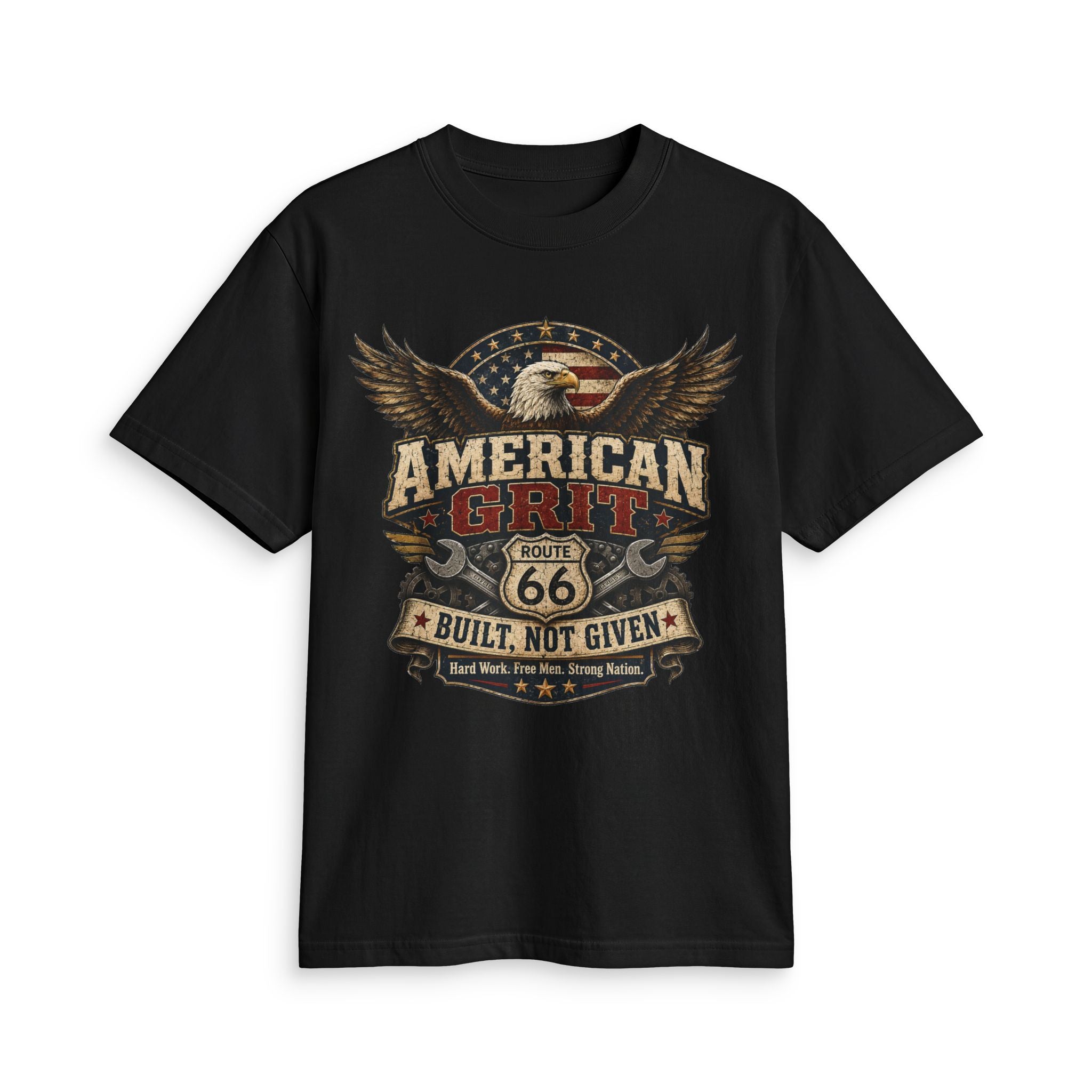 American grit Route 66 - Built, Not Given Tee