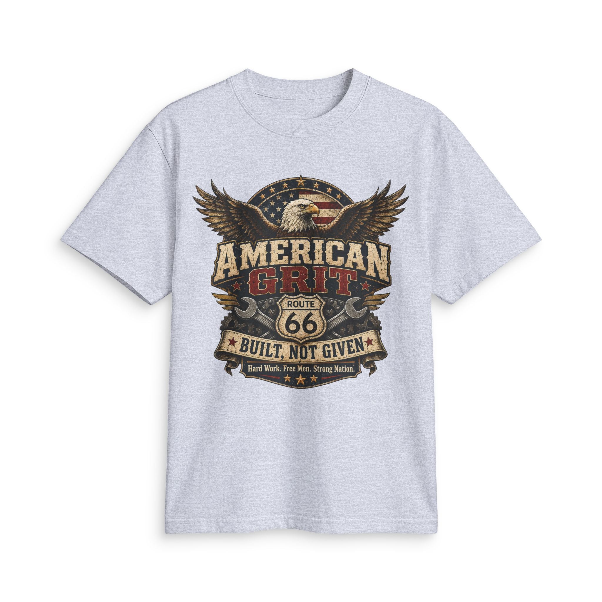 American grit Route 66 - Built, Not Given Tee