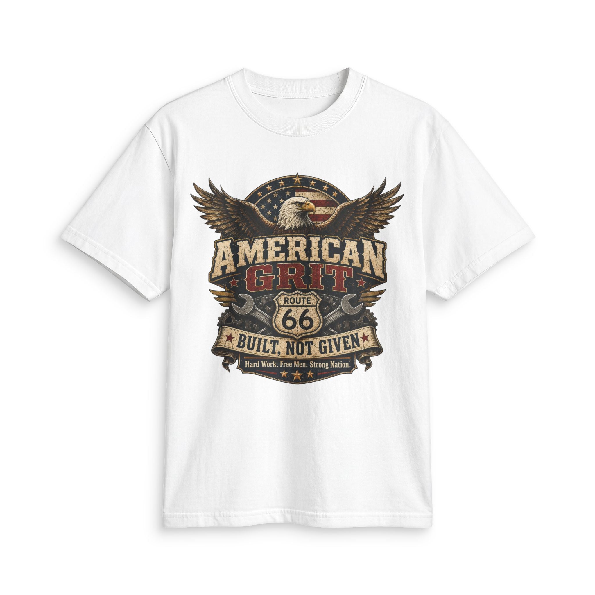 American grit Route 66 - Built, Not Given Tee
